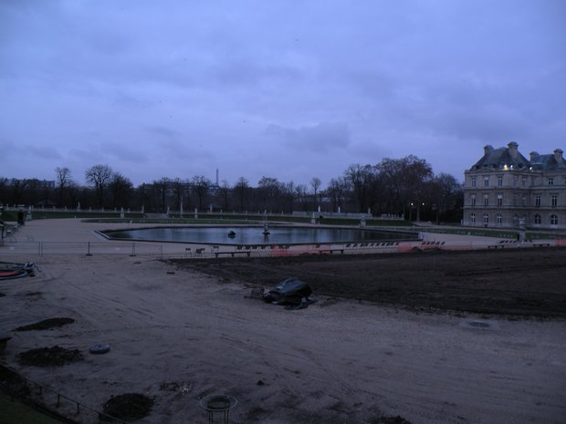  jardin du Luxembourg en travaux